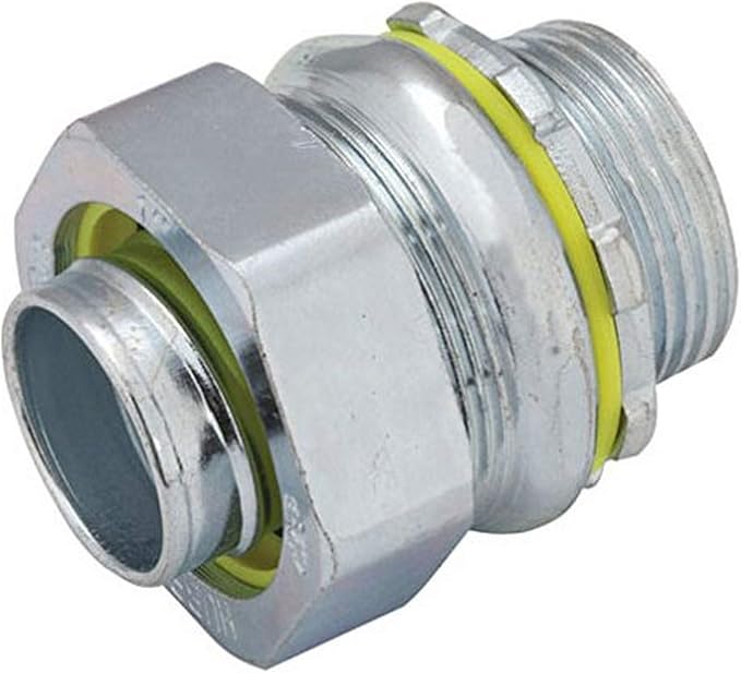 RACO 3406-8 Connector, Liquid Tight, Flex and Type B Flex, Uninsulated by Raco