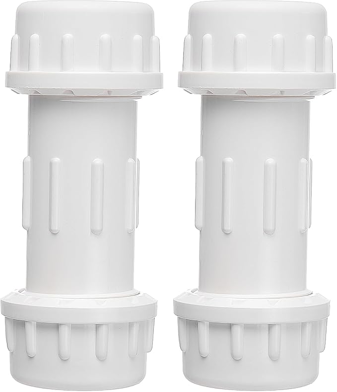 DONWARE 11/2-inch 2-Pack PVC Compression Coupling Cople de Compresión PVC | by Unknown