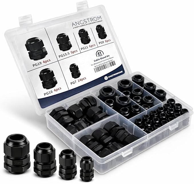 ANGSTROM 41pcs PG Cable Gland Kit by ANGSTROMHomeHardware