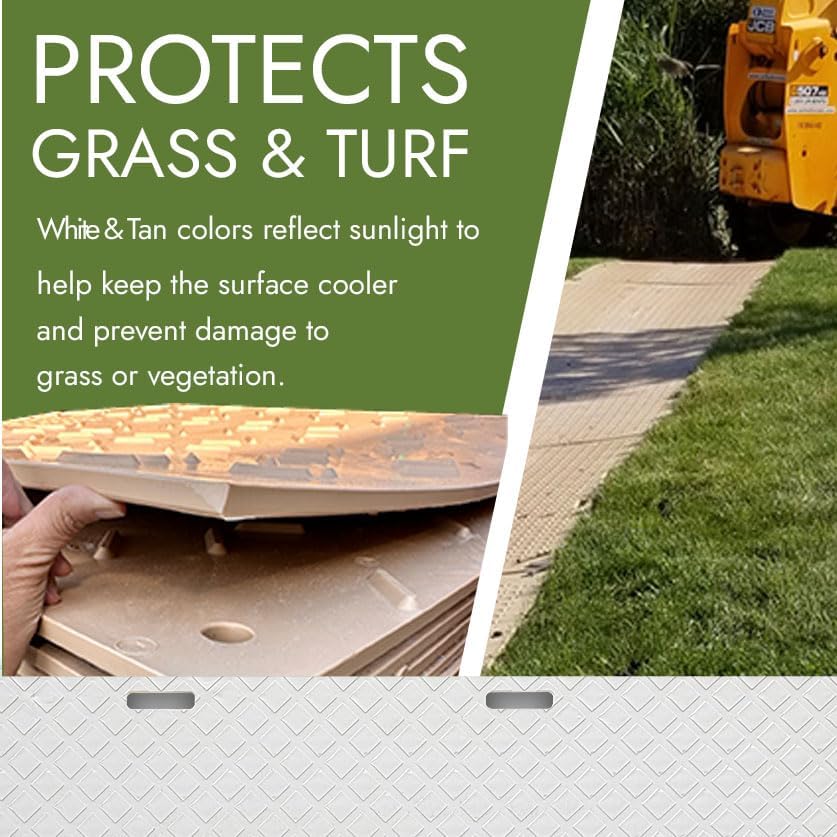 Neo-Pure HDPE White Ground Protection Mat, Heavy-Duty Construction Support Mat - Image 6
