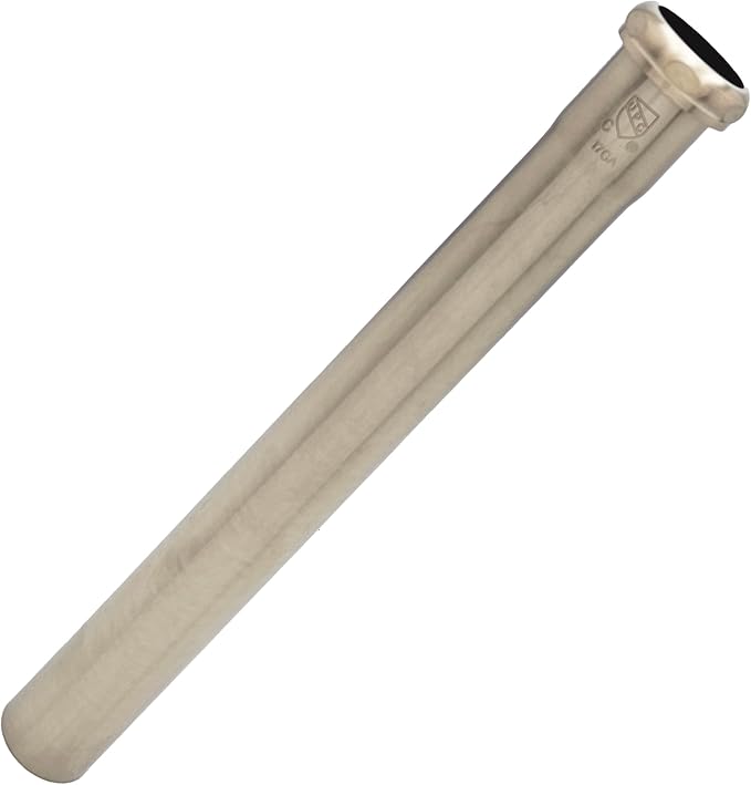 Westbrass A423-20 1-1/2" x 12" Slip Joint Extension Tube, Stainless Steel by Westbrass