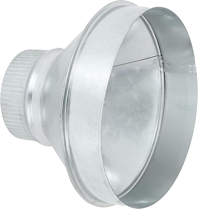 PATIKIL 8 Inch to 4 Inch Duct Reducer, Galvanized Steel Round Air Duct Reducer by PATIKIL