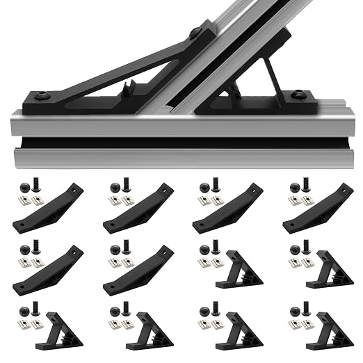 12pcs 3030 45/135 Degree Angle Corner Bracket 3030 Extrusion Hardware T-Slot by SeekLiny