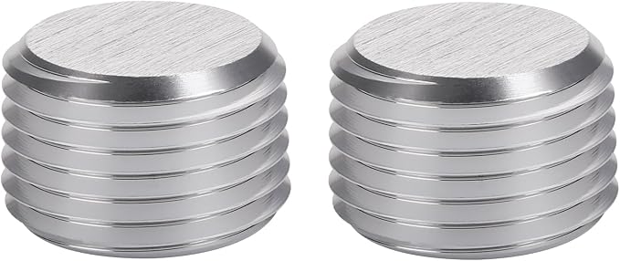 1/8 NPT Male Thread Allen Head Socket Pipe Plug Fitting Aluminum Silver - Image 4