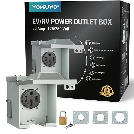 50 Amp EV Charging Receptacle/Nema 14-50 EV Outlet - Image 9