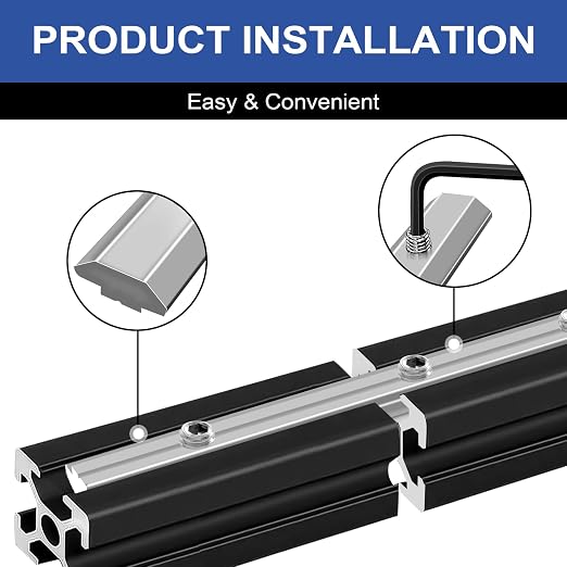 24pcs3030 Straight Connector Joint Plate Corner Bracket Silver | 3030 Hardware - Image 3