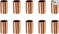 10 Pcs 3/4 Inch Straight Copper Coupling Fittings, Pipe Solder Joint | C X C by BesNPT