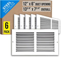 Fits 12x6 Duct Opening | Steel Return Air Grille by Handua | Vent Cover Grill by Handua