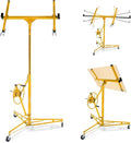 One-Person Drywall Lift Panel Hoist, 150 Lb Heavy-Duty Steel Sheetrock Jack | by Unknown