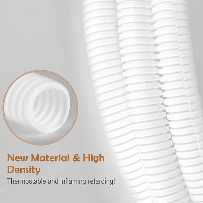 ZhiYo 20FT 1/2” Wire Loom Split Tubing Auto Wire Conduit Flexible Cover | High - Image 4
