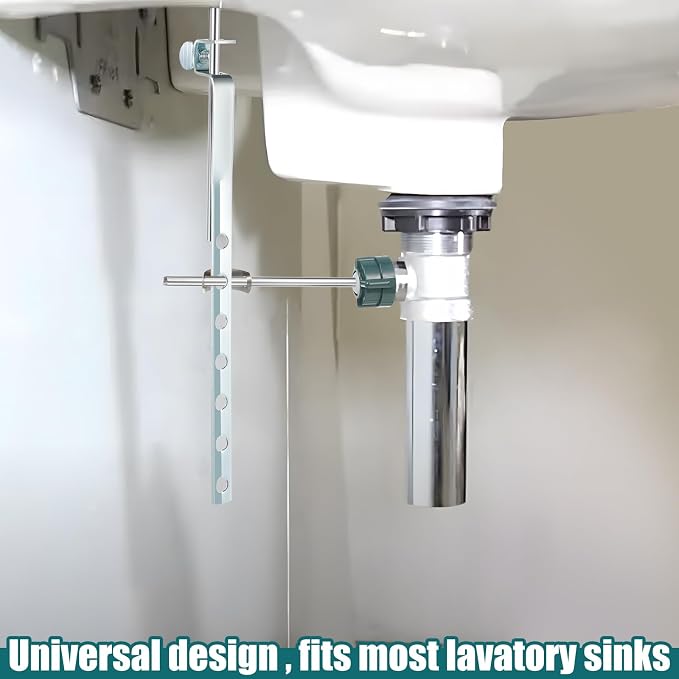 Enhon 2 Pack Universal Lavatory Pop Up Drain Lift Rod, and Spring Clip Kit - Image 6