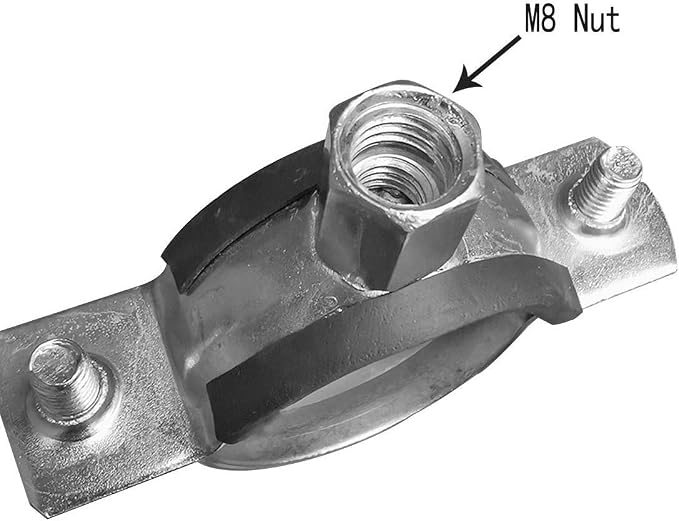 AKIHISA 5PCS Split Ring Pipe Hanger Heavy Duty Adjustable Pipe Bracket Clamp - Image 4