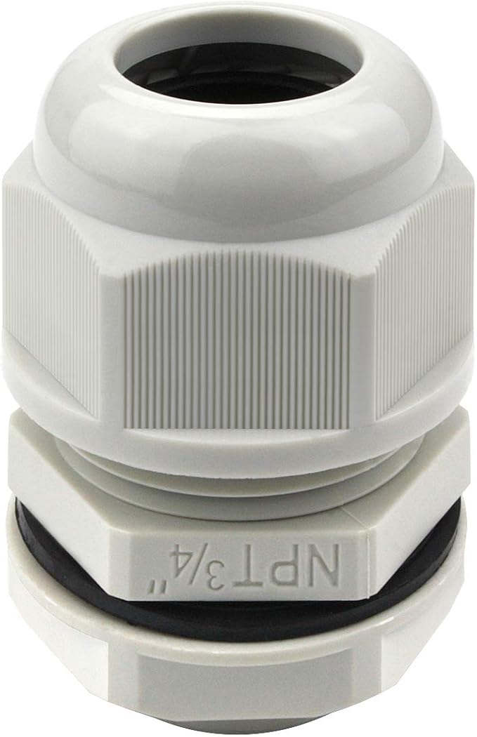 XHF 20 Pcs 3/4" IP68 Strain Relief Nylon Cord Grip Waterproof NPT Cable Glands by XHF