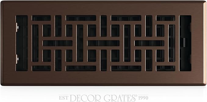 Decor Grates Metal Oriental Decorative Air Vent Cover 4x12 Floor Register – by DecorGrates