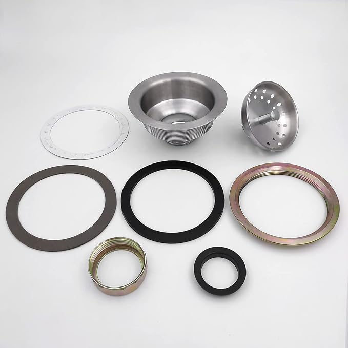 EADOT 3.5 Inch Nickel Sink Drain Assembly - Image 7