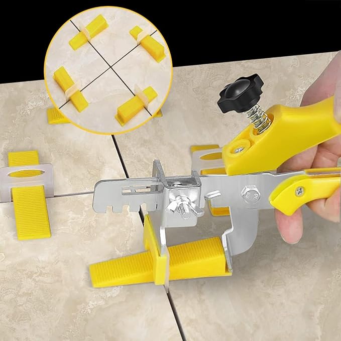 Tile Leveling System with Plier, 1200 Tile Spacers 1/16" and 300 Wedges | Tile - Image 4