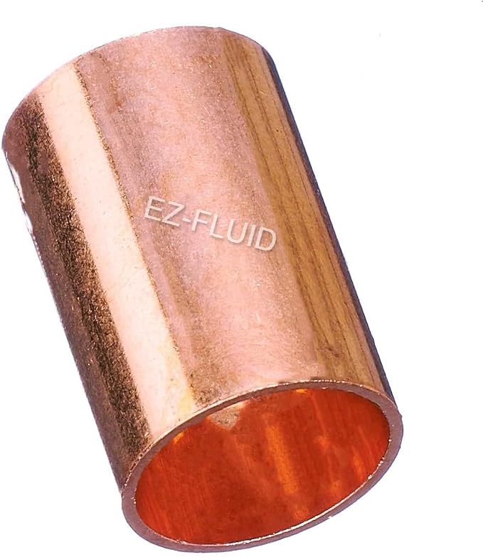 EZ-FLUID 3" Plumbing C X C LF Copper Slip Coupling Pressure Fitting Without Stop by EZ-FLUIDPlumbingProducts