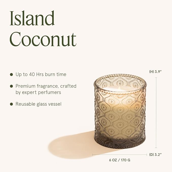 LA JOLIE MUSE Island Coconut Vanilla Scented Candles - Image 5