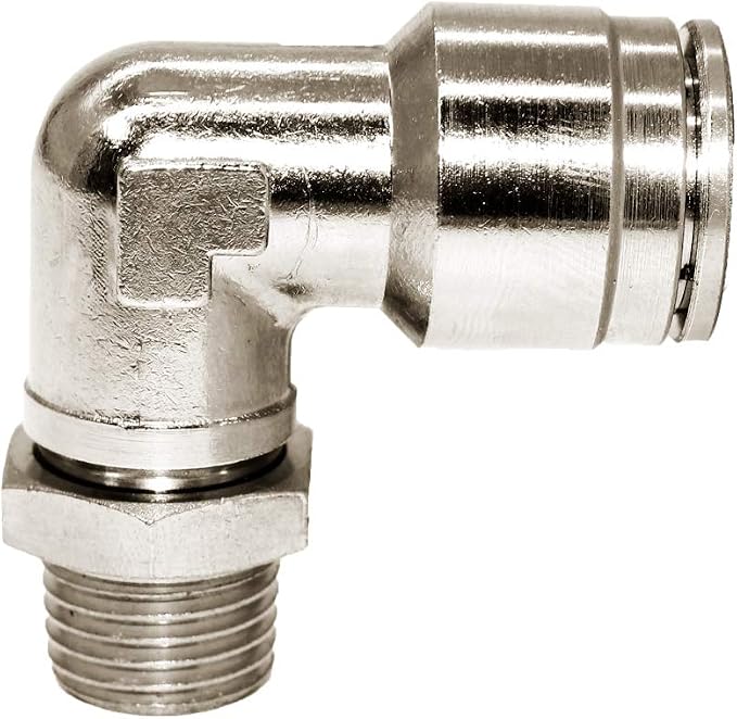 Beduan Brass BPL Push to Connect Air Fittings Elbow 1/2" Tube OD x 1/4" NPT - Image 3