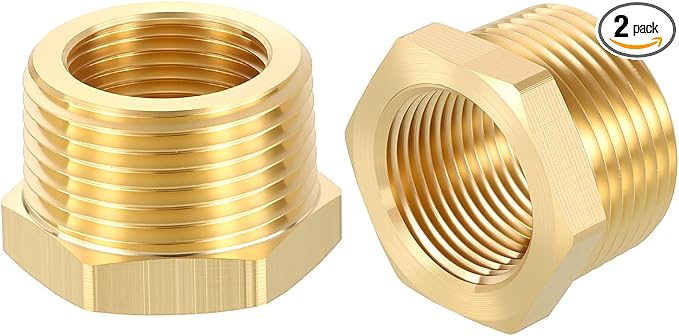 2 Pack Male to FeMale Adapters, Fluid Lines, Refrigeration, Water Treatment by Rebower