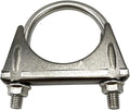 Universal Heavy Duty 2-1/4 Inch Stainless Exhaust Exhaust Clamp 2.25" Exhaust by eLifecenter