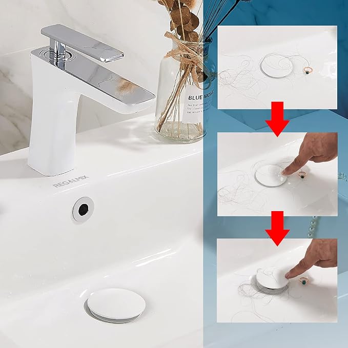 REGALMIX Vessel Sink Drain, Bathroom Faucet Vessel Sink Pop Up Drain Stopper - Image 3