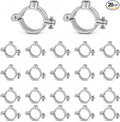 20 Pack 1'' Silver Hinged Split Ring Pipe Hanger, Galvanized Iron by Unknown