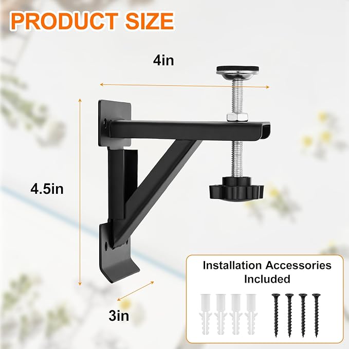 4 Pack Carbon Steel Undermount Sink Brackets - Image 2