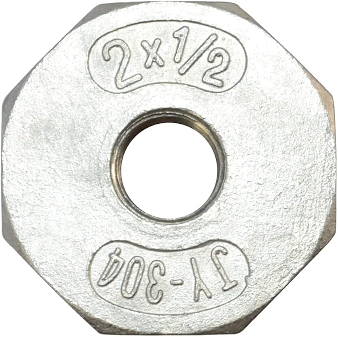 2" Male to 1/2" Female NPT Female Reducing/Reducer Bushing Pipe Fitting - Image 3