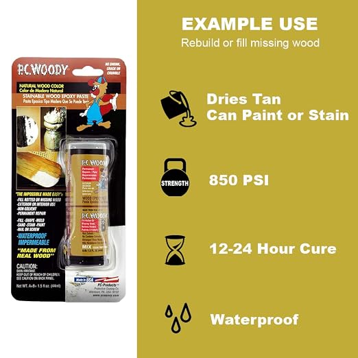 PC-Products Wood Repair Epoxy Paste and Wood Hardener Kit, PC-Woody 24 oz and - Image 9