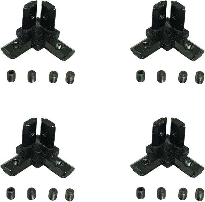 4PCS 1515 Aluminum Profile 3D Connector Extrusion Aluminum Profile Connector by PZRT