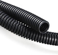 20FT 1/4in Wire Loom Split Tubing Auto Wire Conduit Flexible Cover Black by ZhiYo