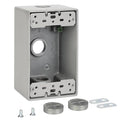 Weatherproof Outlet Box, Three 1/2 Inch Hole Outdoor Electrical Box | Aluminum by XGGYA