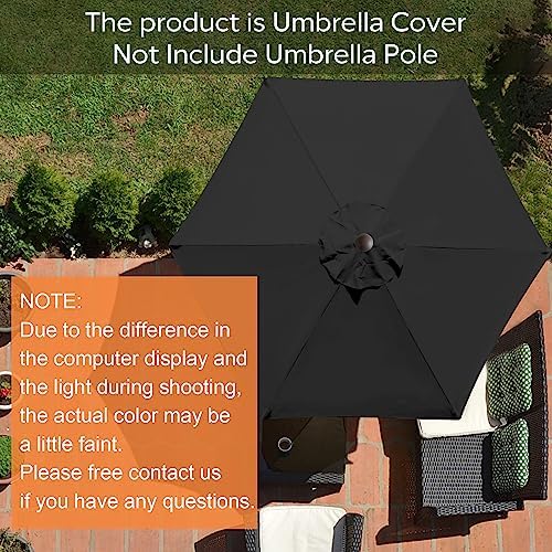 EliteShade USA 7.5FT Replacement Covers 6 Ribs Market Patio Umbrella Canopy - Image 4