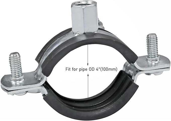 AKIHISA 5 PCS Split Ring Pipe Hanger Wall Ceiling Mount Pipe Supports - Image 2