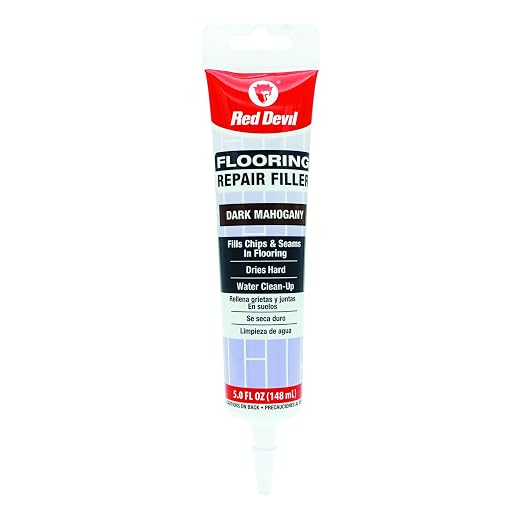 Red Devil 056070 Flooring Repair Filler, 5 oz., Dark Mahogany, 1 Pack by RedDevil
