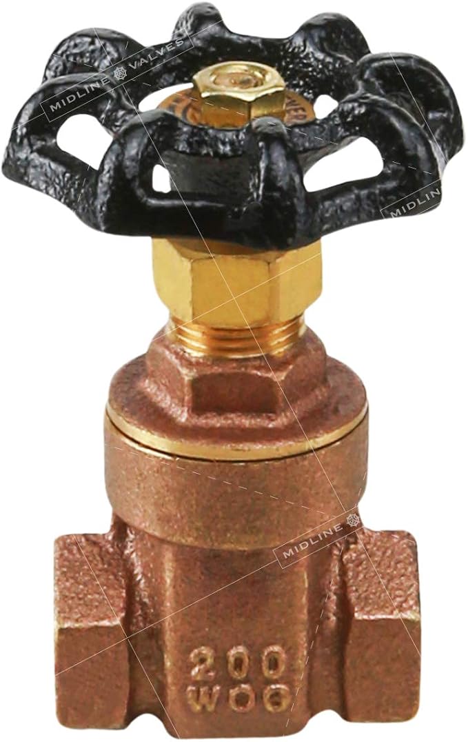 Midline Valve 427U224-5 Gate Valve, Lead Free, 2 in. FIP Connection, Cast Brass - Image 5