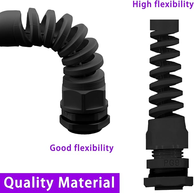 Swpeet 22Pcs 6 Sizes 3mm-18mm Waterproof Cable Gland Conduit Fittings - Image 4