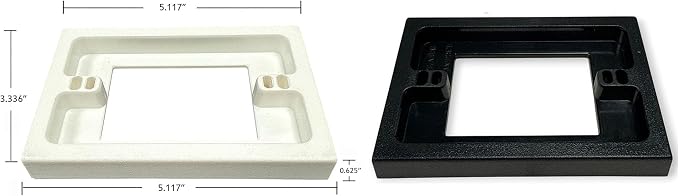 iMBAPrice BES1-BK Black 1-Gang Electrical Box Extender, 1 Pack | 5/8" - Image 5