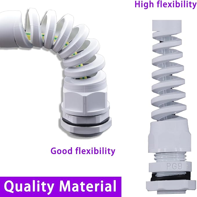 Swpeet 22Pcs 6 Sizes 3mm-18mm Waterproof Cable Gland Conduit Fittings - Image 4
