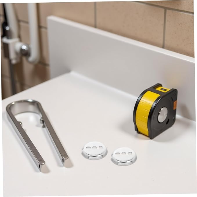 Cabilock 6pcs Stainless Steel Towel Bar Mounting Hardware and Toilet Roll - Image 8