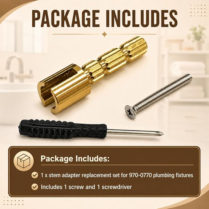 970-0770 Brass Stem Adapter Kit - Image 3