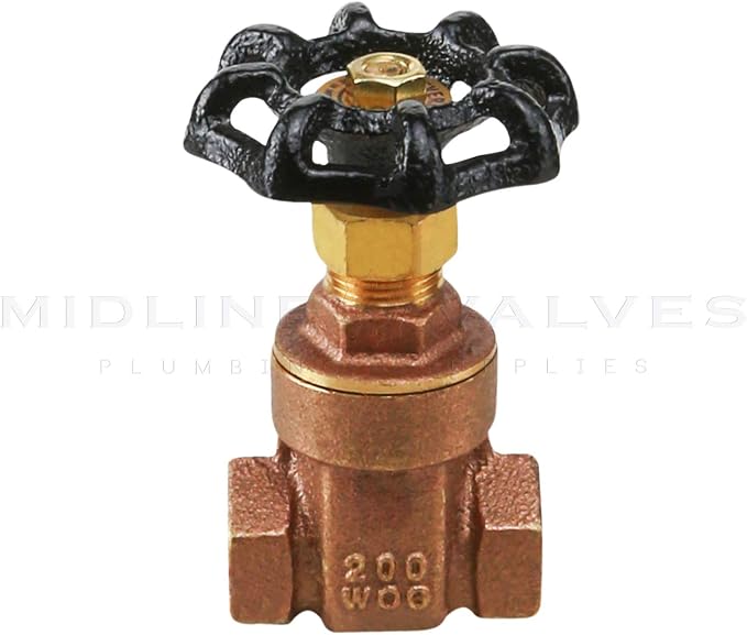 Midline Valve 427U334 Gate Valve, No Lead 1-1/2 in. FIP Connection, Cast Brass - Image 4