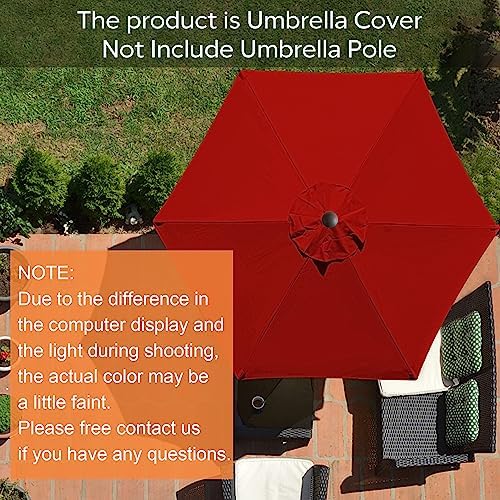 EliteShade USA 7.5FT Replacement Covers 6 Ribs Market Patio Umbrella Canopy - Image 4