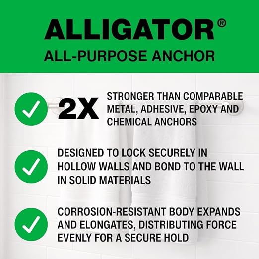 TOGGLER Alligator AF5 Wall Anchors 3/16", Screws not Included Pack of 200 | - Image 4