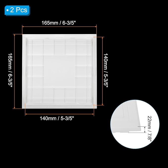 PATIKIL 5x5 inch Removable Hinged Access Panel - Image 2