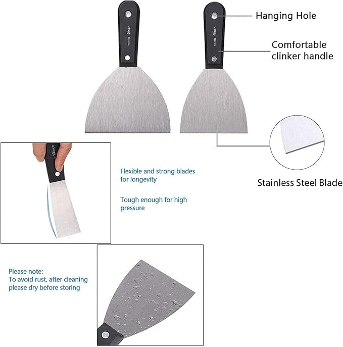 7 PCS Drywall Paint Scraper Tools - Image 5