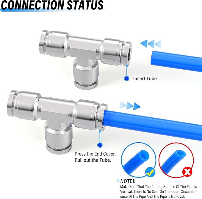 TAILONZ 304 Stainless Steel Tee 1/4" 1pcs | Fitting - Image 6