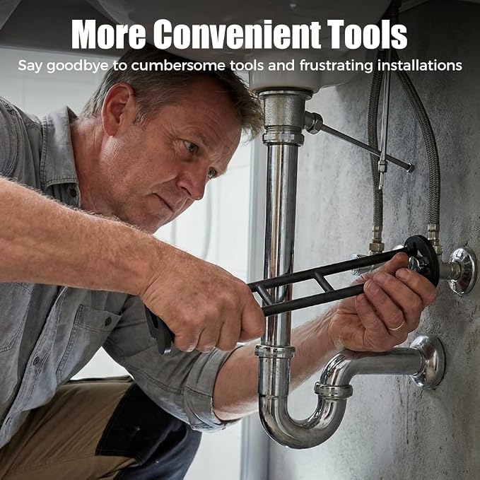 Multifunctional Sink Wrench 2pcs, Plumbing Wrench - Image 3