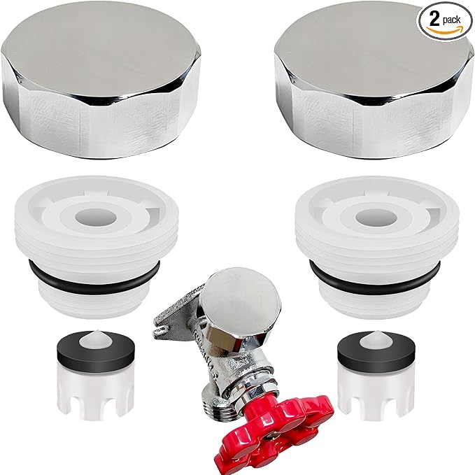 2 Pack Brass ASSE 1019-A Vacuum Breaker Replacement Kit by KISYONGUS